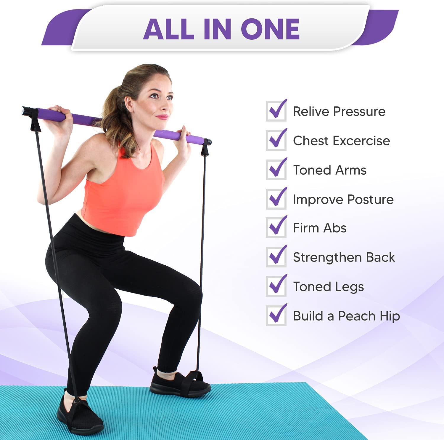 HeyPeachd® Pilates Bar Kit